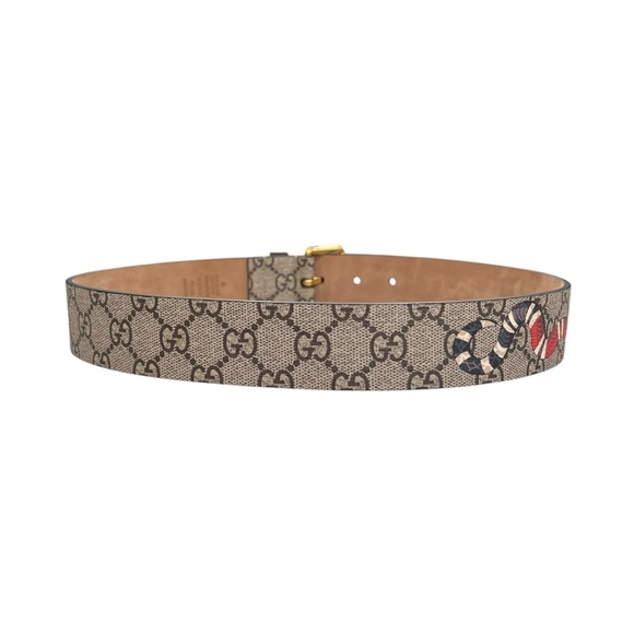 Gucci King Snake Monogram Belt - Picture 3 of 6